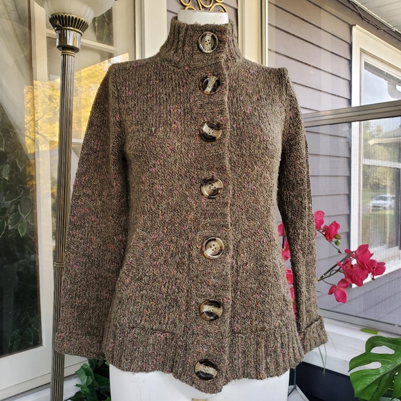 Charterclub Acrylic Wool Blend Sweater Cardigan Size Small - Picture 8 of 8